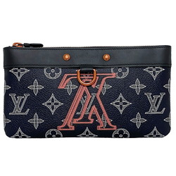 Louis Vuitton Pouch Pochette Apollo PM Navy Neon Red Monogram Ink Upside Down M62898 SP1138 LOUIS VUITTON f-21649 LV Men's Blue f-15483