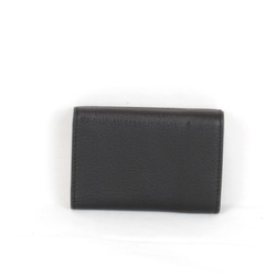 BALENCIAGA Paper Tri-fold Wallet Leather Black Women's