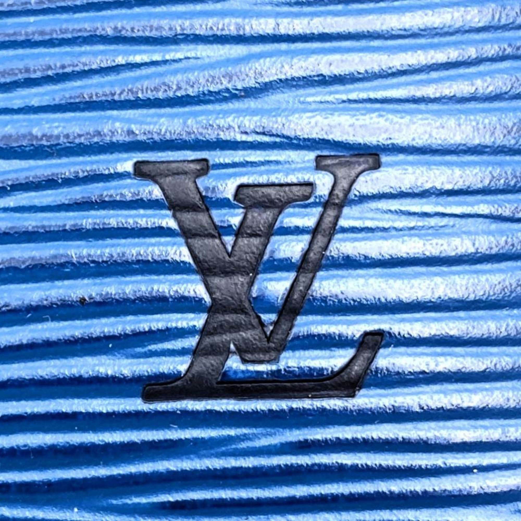 LOUIS VUITTON Louis Vuitton Portefeuille Sarah Long Wallet Epi Leather Blue M63572 Women's Men's