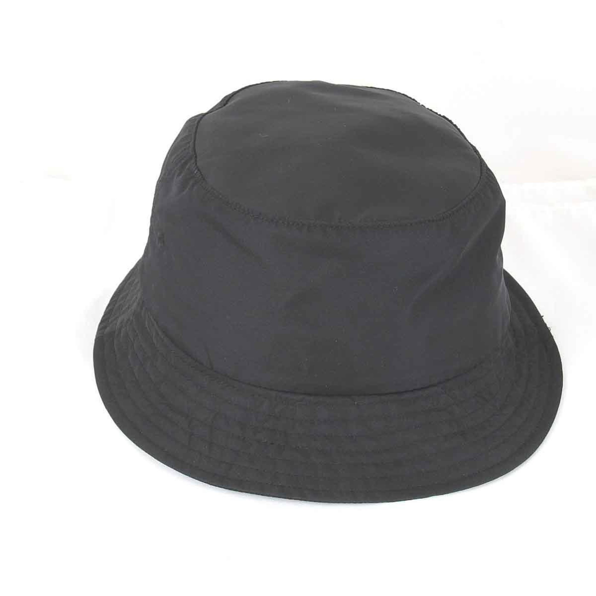 BURBERRY Supreme Bucket Hat M/L Nylon Style Black Women's