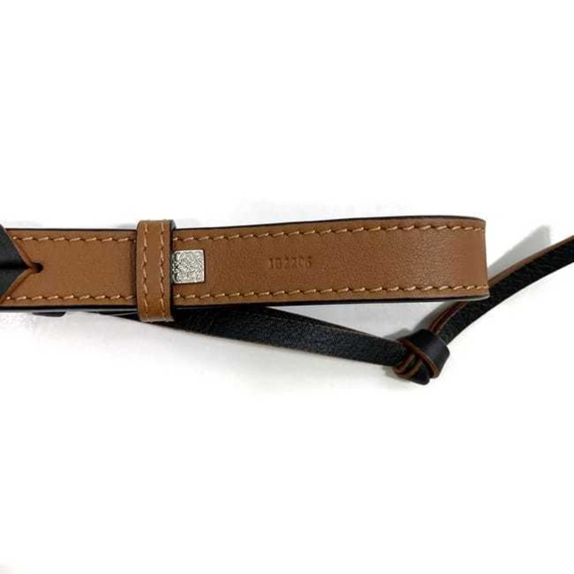 LOEWE Handle Short ec-21538 Brown Braided Leather 182206 Shoulder Attachment Strap Replacement Women's Unisex