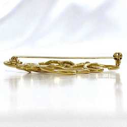 LOEWE Brooch ec-21473 Gold Anagram GP Cloisonne Pin for Women