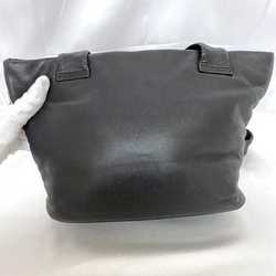 LOEWE Shoulder Bag ec-21655 Black Anagram Leather Soft Women's Men's Tote