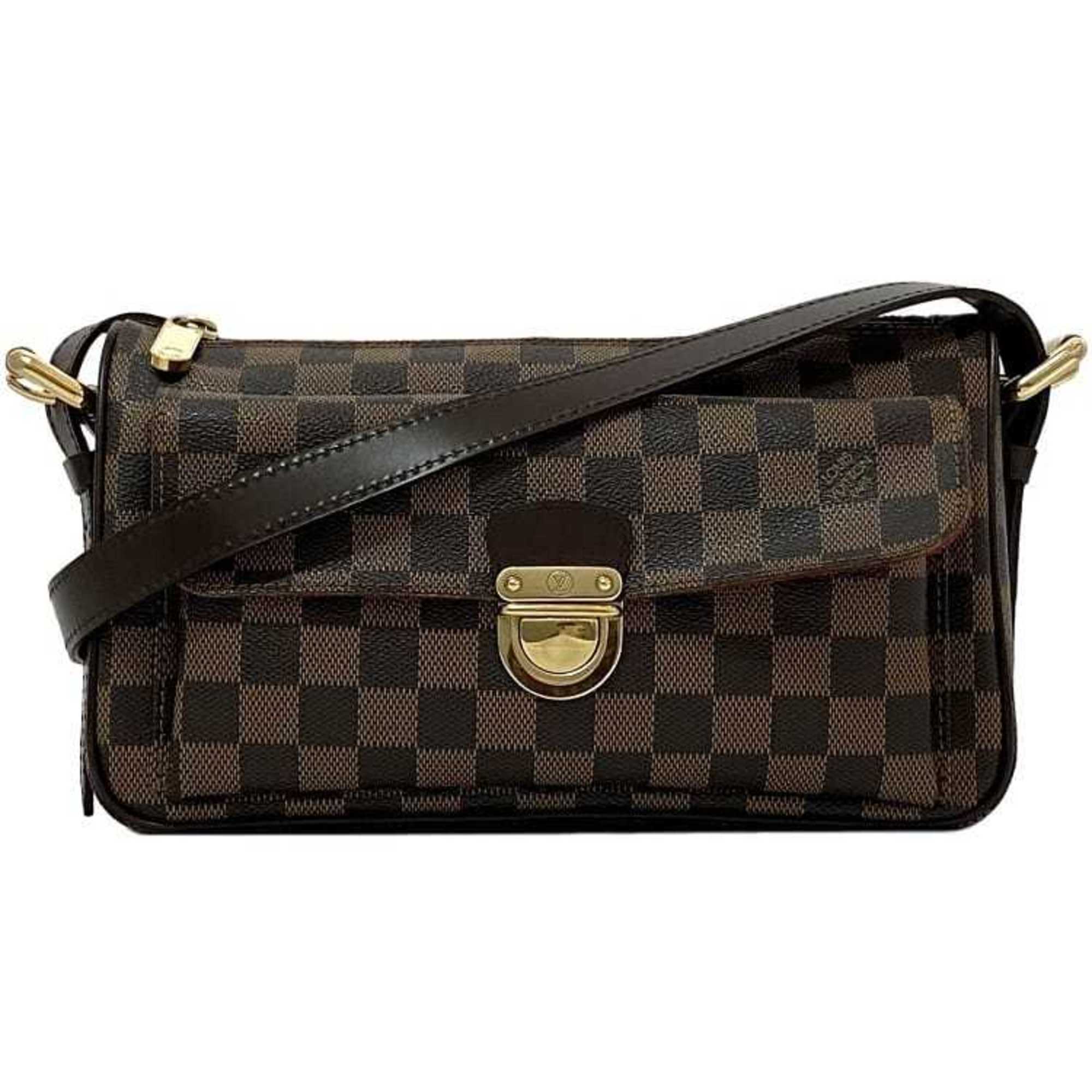 Louis Vuitton Shoulder Bag Ravello GM f-21671 Brown Damier Ebene N60006 Canvas VI1025 LOUIS VUITTON Crossbody Freestanding Women's Men's