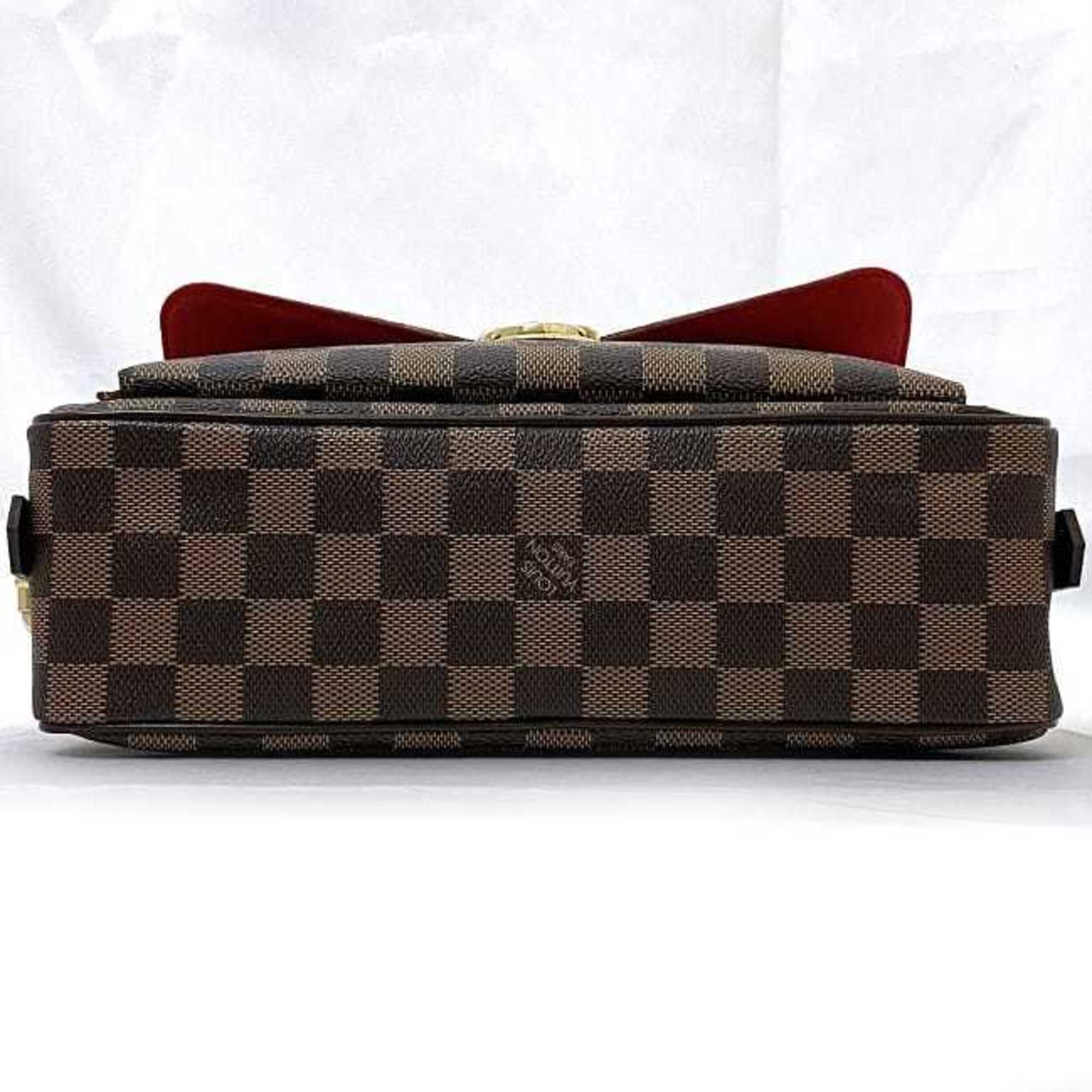 Louis Vuitton Shoulder Bag Ravello GM f-21671 Brown Damier Ebene N60006 Canvas VI1025 LOUIS VUITTON Crossbody Freestanding Women's Men's