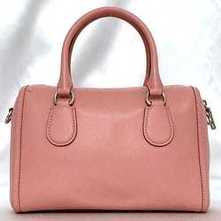 Coach 2way bag ec-21547 pink F33329 satchel leather COACH shoulder Boston ladies compact