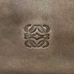 LOEWE Tote Bag ec-21610 Metallic Brown Anagram Nappa Leather Women's