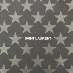 Saint Laurent Tote Bag ec-21485 Black Grey STARS TOTE Star Canvas SAINTO LAURENT PARIS Eco Women's