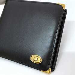 Dunhill bi-fold wallet ec-21508 black chelsea leather dunhill compact men's