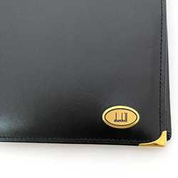 Dunhill bi-fold wallet ec-21508 black chelsea leather dunhill compact men's