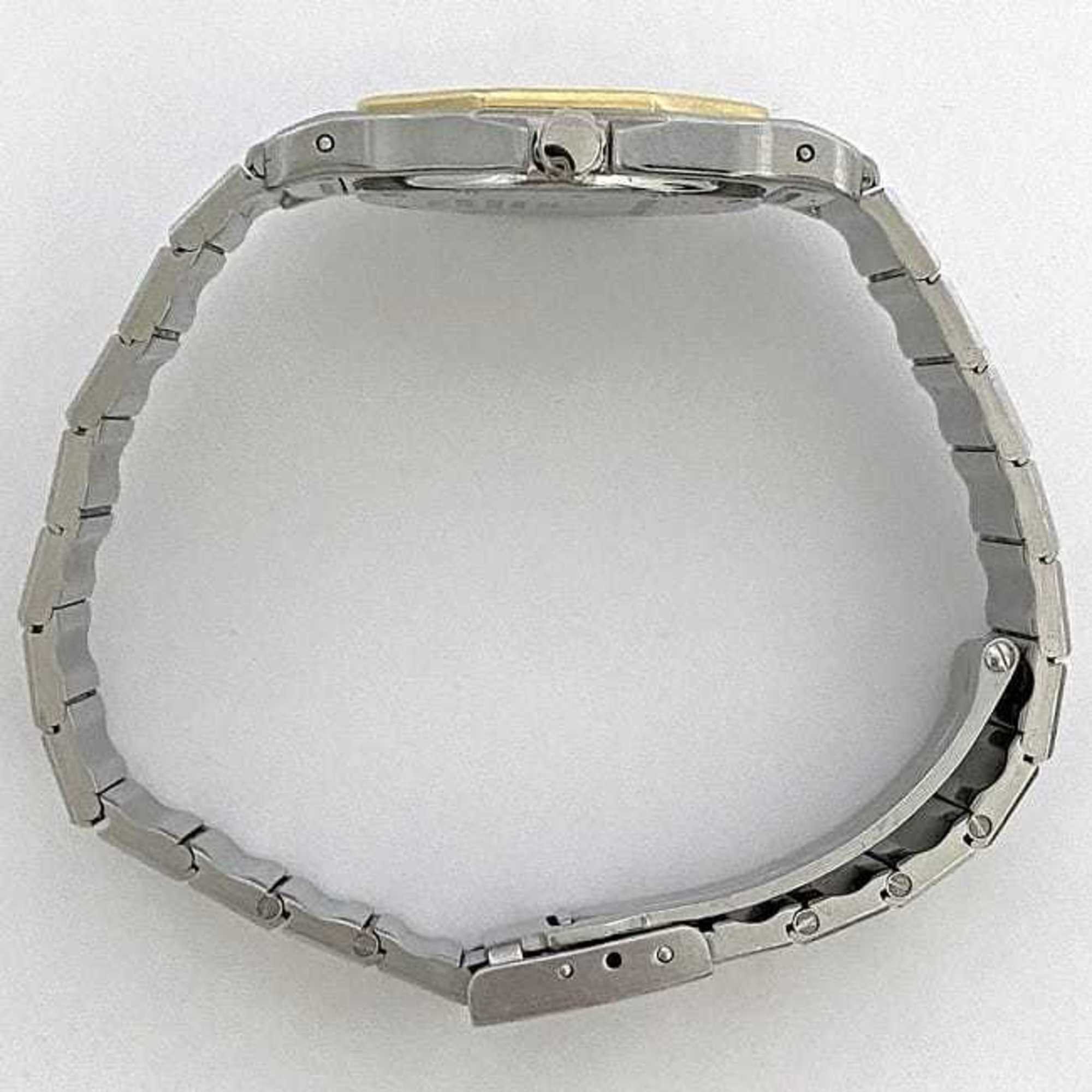 Cartier Watch Octagon f-21567 Silver Gold Ivory 187902 Women's SS K18 Quartz Battery Operated