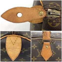 Louis Vuitton Boston Bag Speedy 35 f-21672 Brown Monogram M41524 Handbag Canvas Tanned Leather 832 SA LOUIS VUITTON