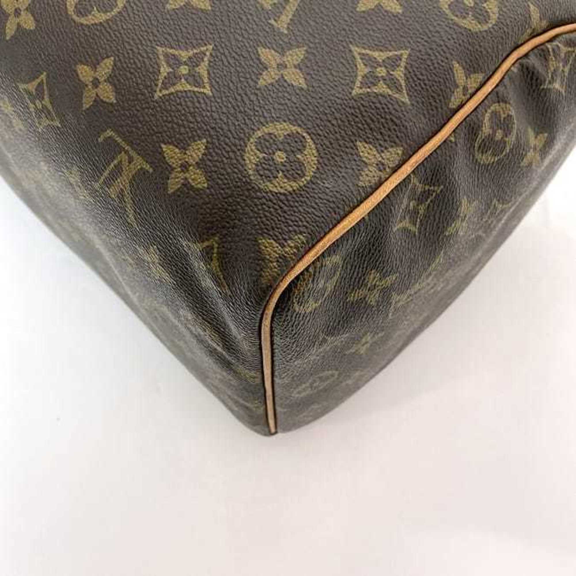 Louis Vuitton Boston Bag Speedy 35 f-21672 Brown Monogram M41524 Handbag Canvas Tanned Leather 832 SA LOUIS VUITTON