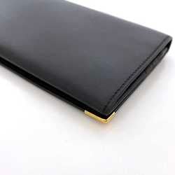 Dunhill bi-fold long wallet ec-21639 black chelsea leather dunhill men's