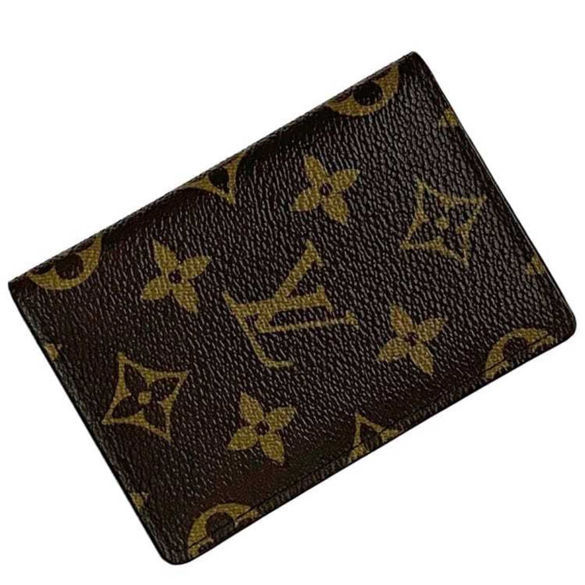 Louis Vuitton Card Case Organizer De Poche ec-21616 Brown Monogram M61732 Canvas CI5106 LOUIS VUITTON Holder Folding