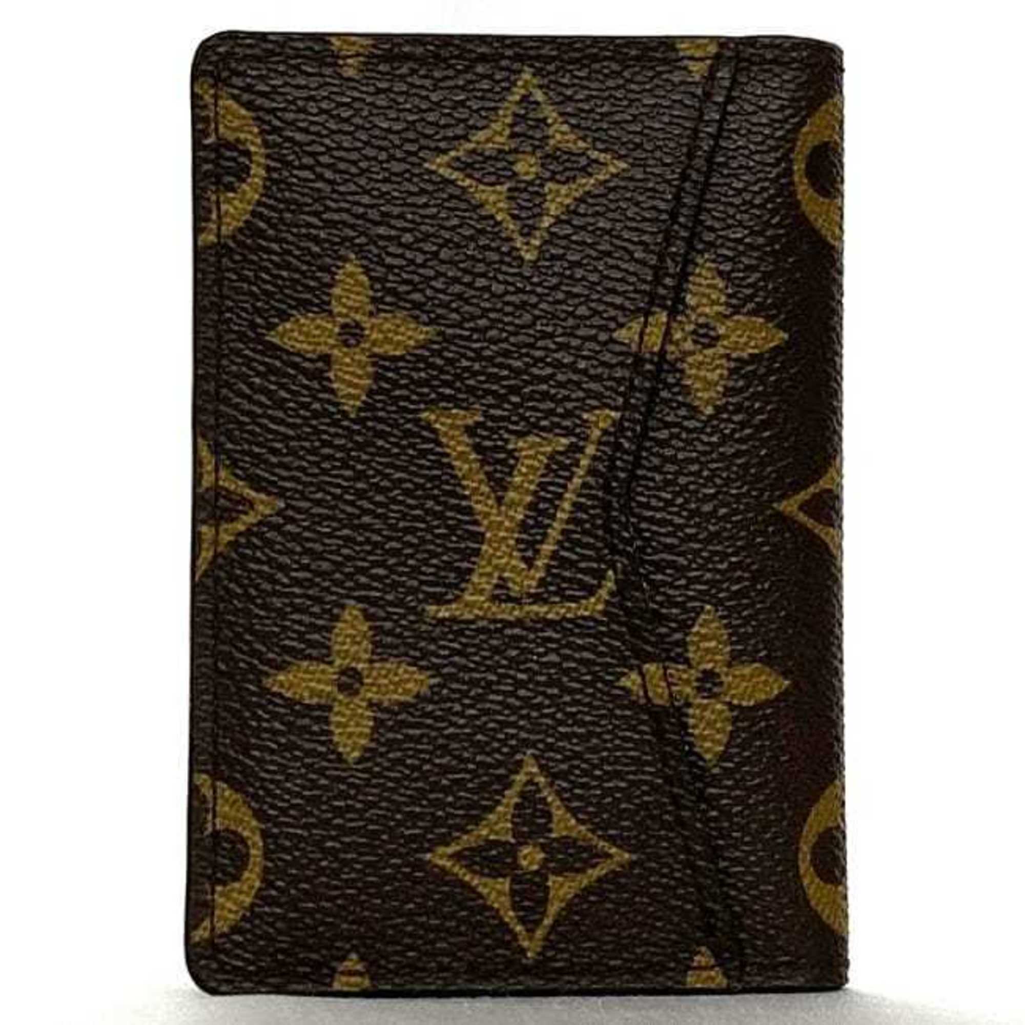 Louis Vuitton Card Case Organizer De Poche ec-21616 Brown Monogram M61732 Canvas CI5106 LOUIS VUITTON Holder Folding