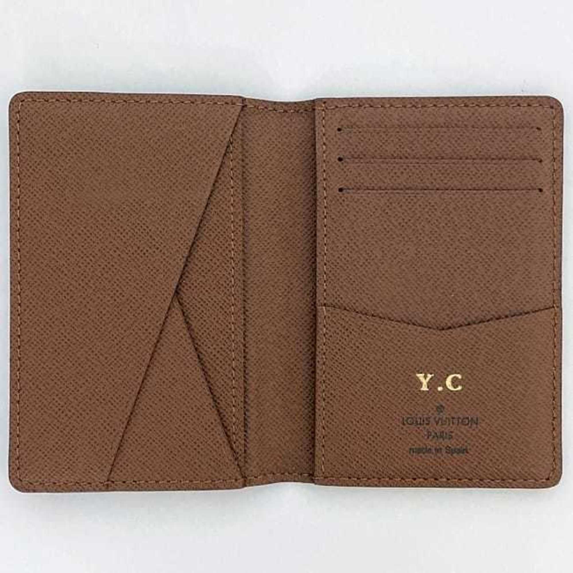 Louis Vuitton Card Case Organizer De Poche ec-21616 Brown Monogram M61732 Canvas CI5106 LOUIS VUITTON Holder Folding