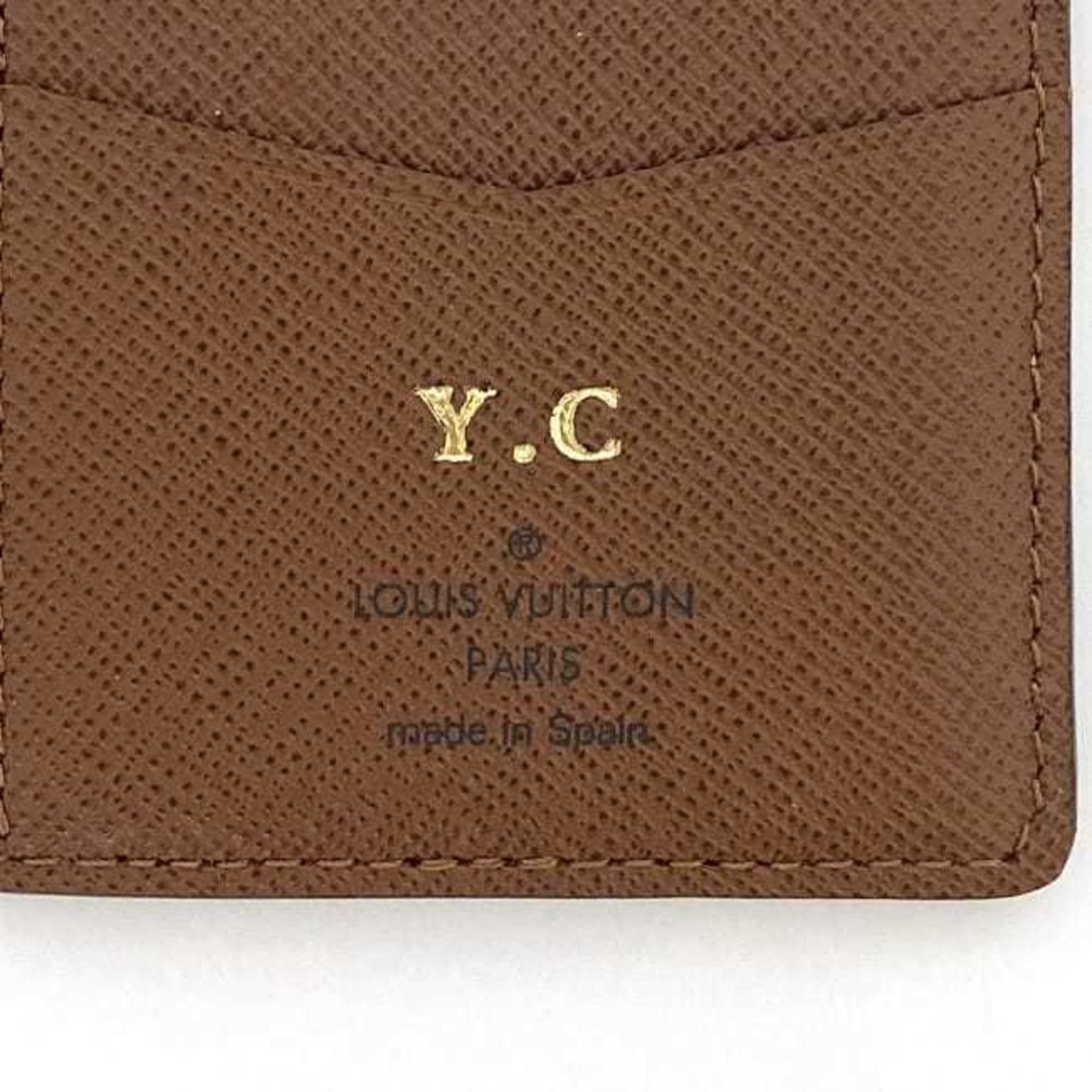 Louis Vuitton Card Case Organizer De Poche ec-21616 Brown Monogram M61732 Canvas CI5106 LOUIS VUITTON Holder Folding