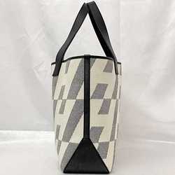 Hermes Tote Bag Ambier GM f-21701 Natural Beige Gray Black Canvas Swift Leather Z Stamp HERMES Self-standing H Handbag