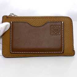 LOEWE Coin Case ec-21635 Brown Anagram C660Z40X04 Card Holder Leather 2261815 L-Shaped Wallet Purse Compact