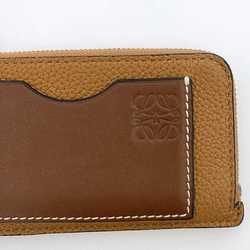 LOEWE Coin Case ec-21635 Brown Anagram C660Z40X04 Card Holder Leather 2261815 L-Shaped Wallet Purse Compact