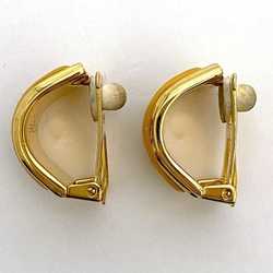 Hermes Earrings ec-21464 Gold GP Cloisonne HERMES Women's Flower Retro