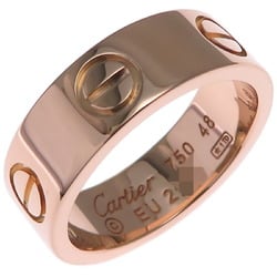 Cartier #48 Love Ladies Ring, 750 Pink Gold, Size 8