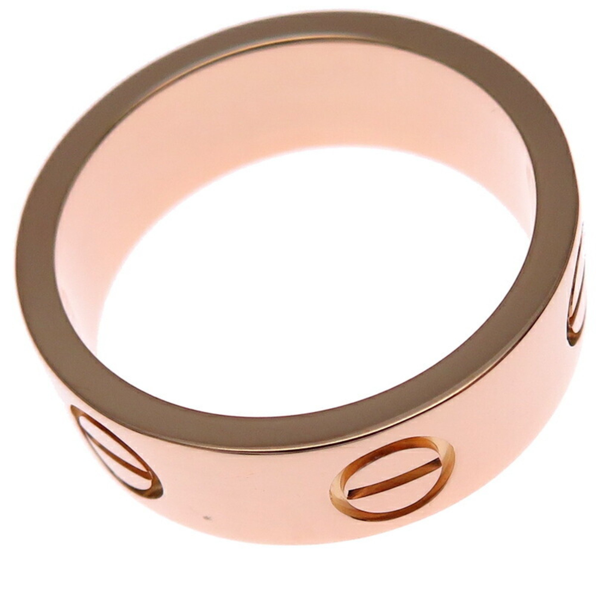 Cartier #48 Love Ladies Ring, 750 Pink Gold, Size 8