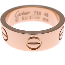 Cartier #48 Love Ladies Ring, 750 Pink Gold, Size 8