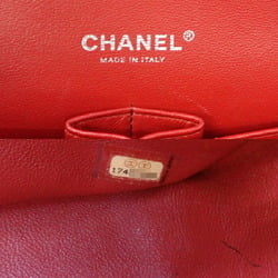 Chanel Matelasse 30 Chain Shoulder Women's Bag Lambskin Red