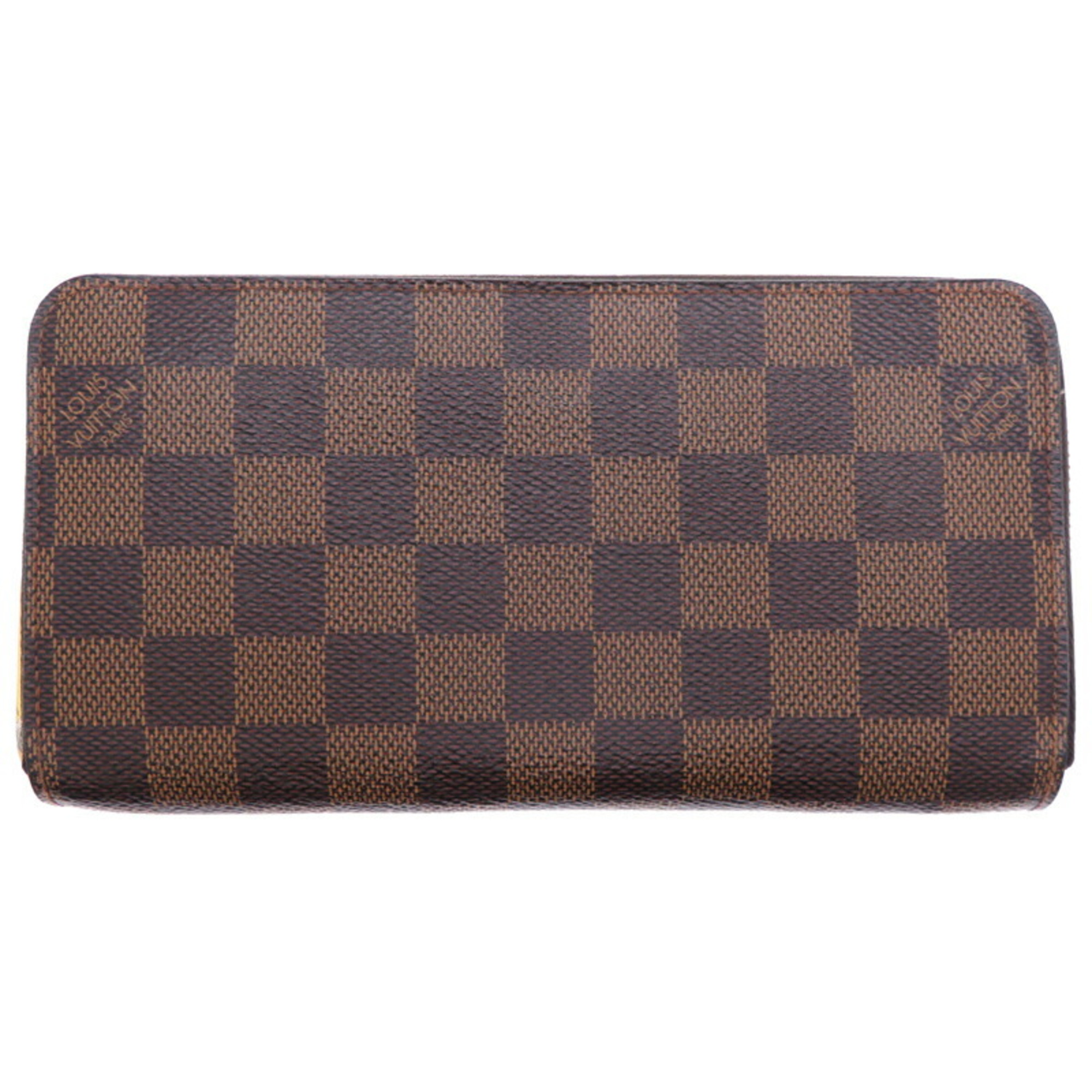 Louis Vuitton Zippy Wallet Women's and Men's Long N60015 Damier Brown