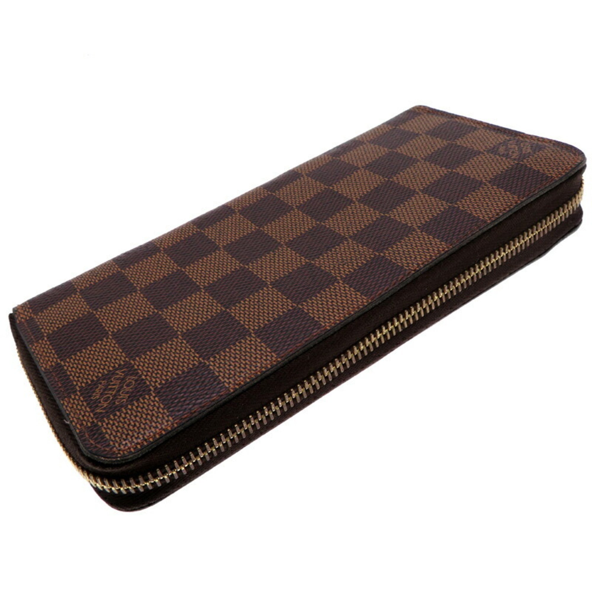 Louis Vuitton Zippy Wallet Women's and Men's Long N60015 Damier Brown