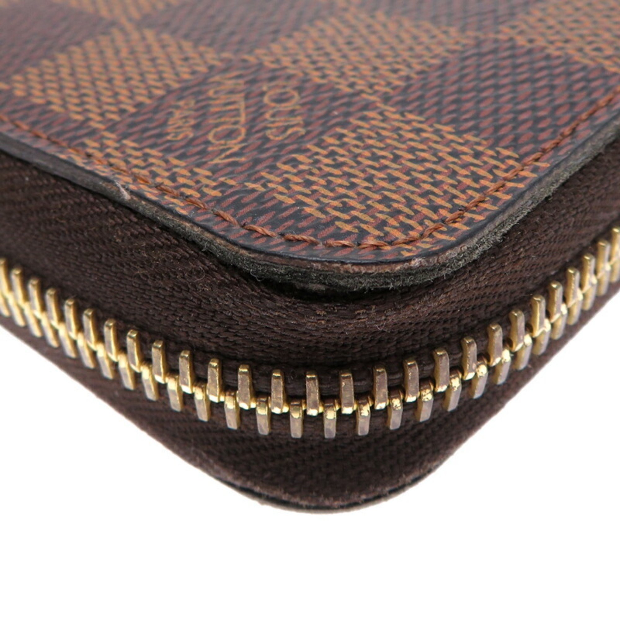 Louis Vuitton Zippy Wallet Women's and Men's Long N60015 Damier Brown