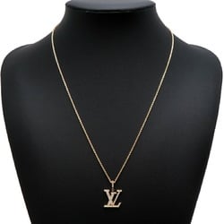 Louis Vuitton Pendant LV GM Diamond Women's and Men's Necklace Q93849 750 Yellow Gold