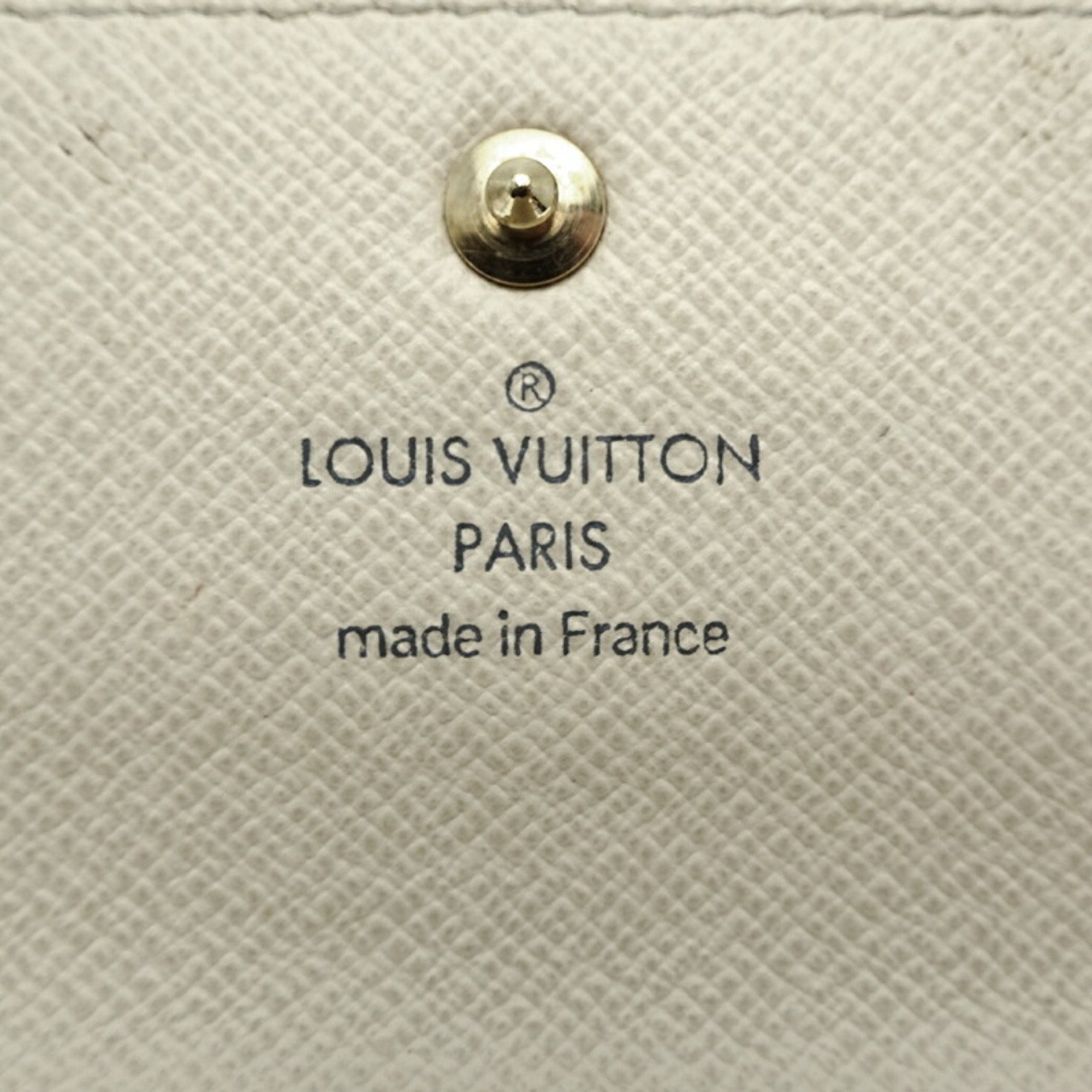 Louis Vuitton Multicle 4 Women's and Men's Key Case N60020 Damier Azur White