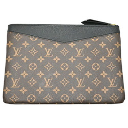 Louis Vuitton Daily Pouch Women's and Men's Second Bag M62048 Monogram Macassar Brown