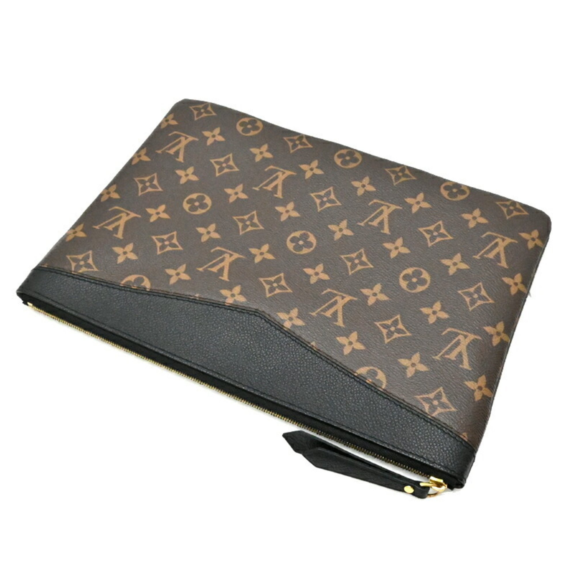 Louis Vuitton Daily Pouch Women's and Men's Second Bag M62048 Monogram Macassar Brown