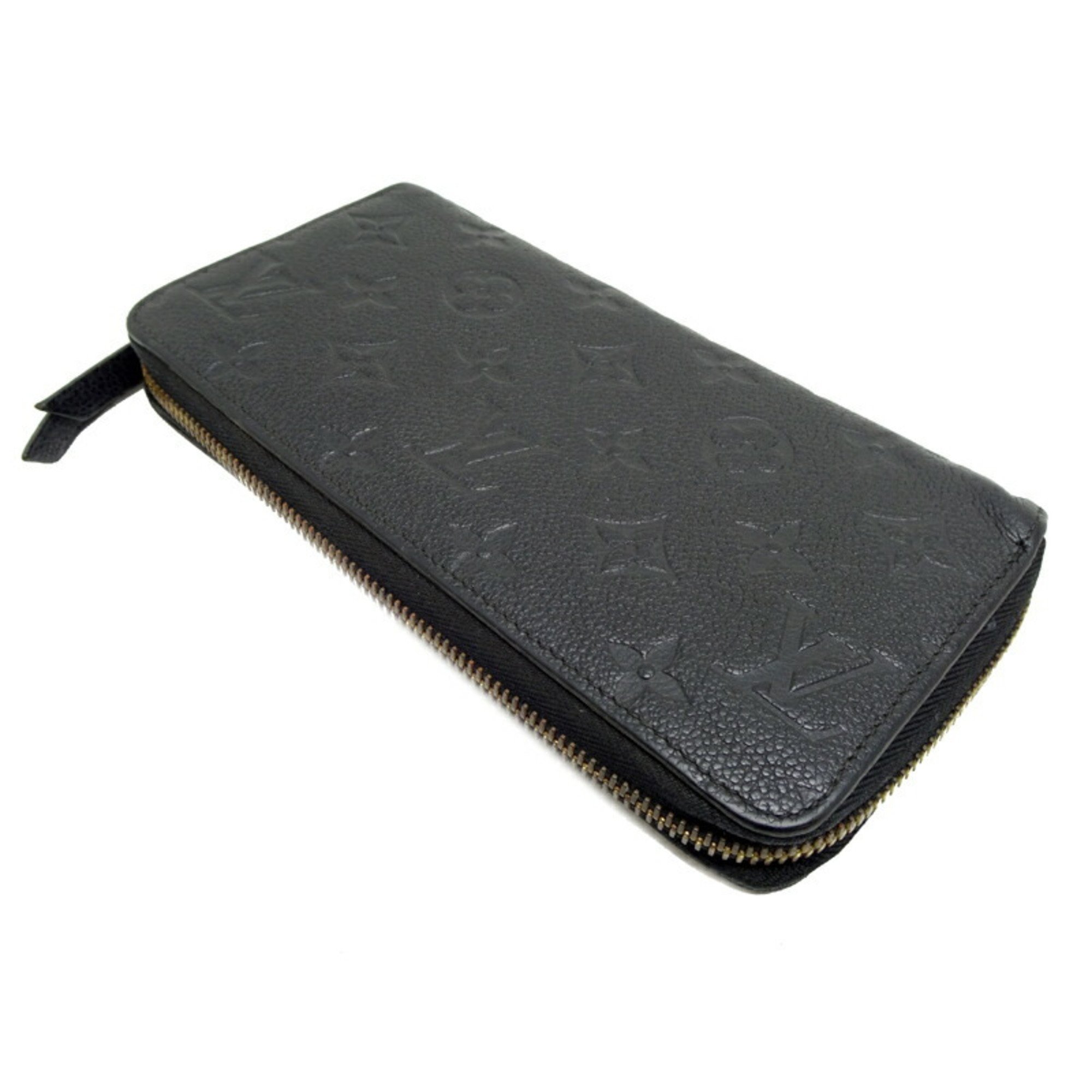 Louis Vuitton Zippy Wallet Women's Long M60571() Monogram Empreinte Noir