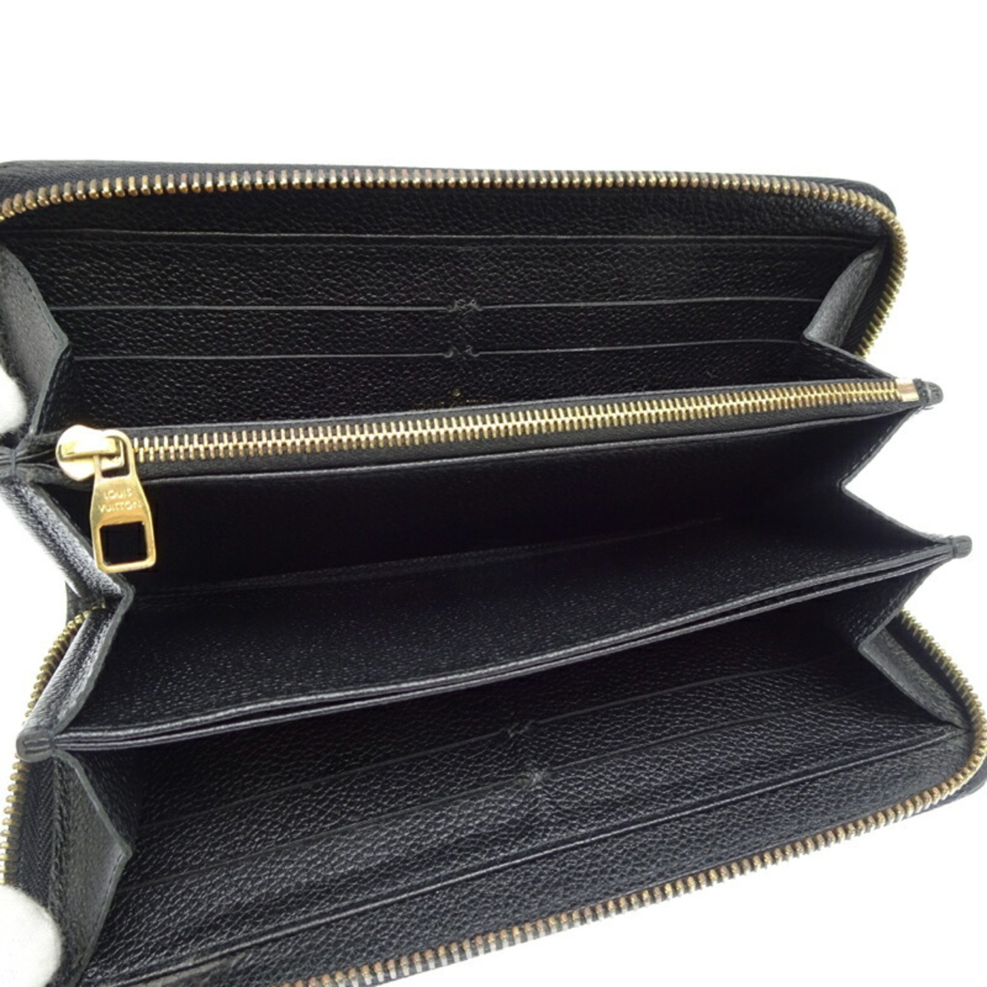 Louis Vuitton Zippy Wallet Women's Long M60571() Monogram Empreinte Noir