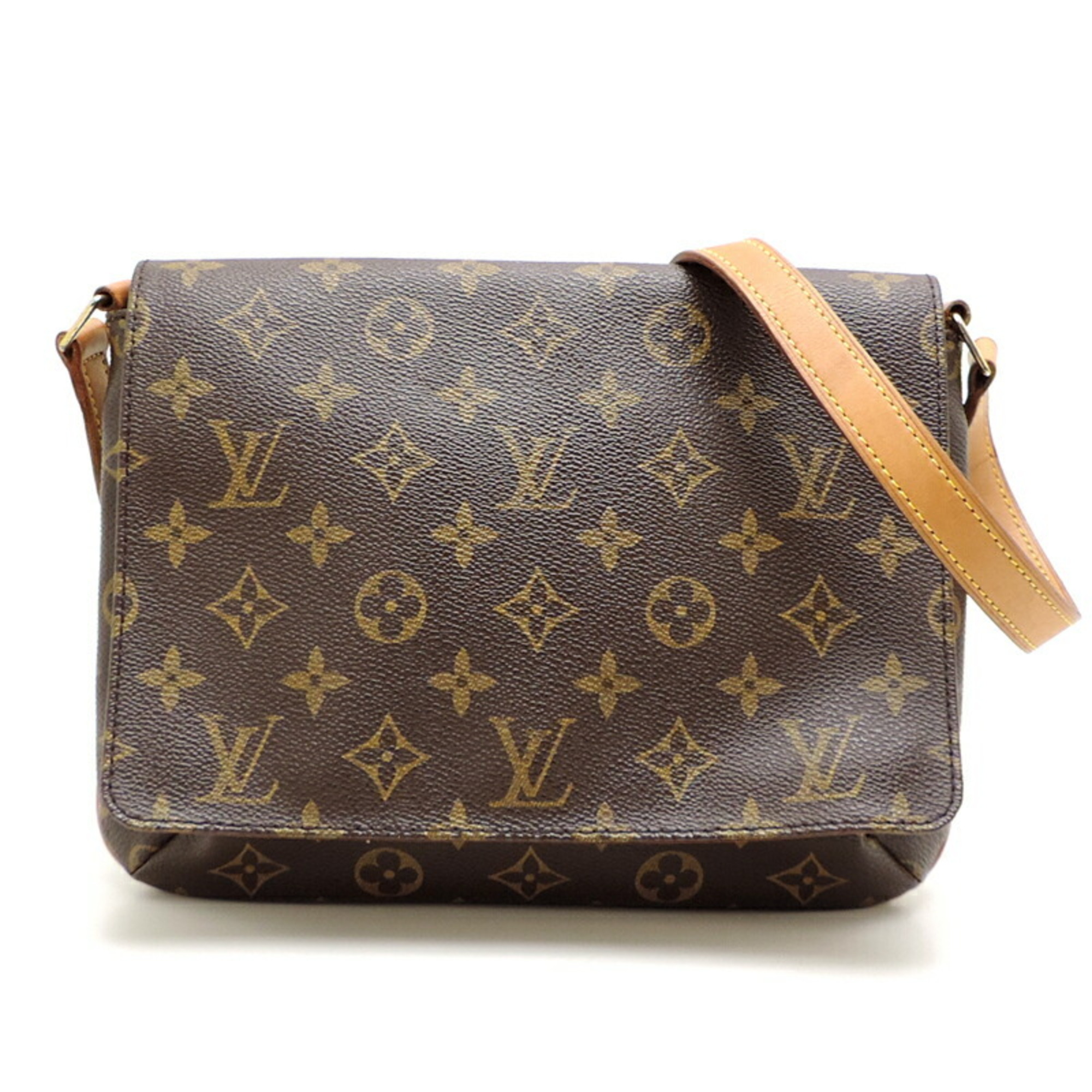 Louis Vuitton Musette Tango Short Women's Shoulder Bag M51257 Monogram Brown