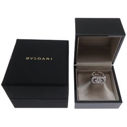 Bvlgari Parentesi Diamond Women's Ring, 750 White Gold, Size 9.5