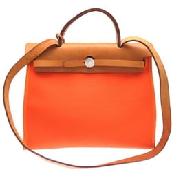 Hermes □M stamp 2009 Airbag Zip PM Ladies Tote Bag Toile Officier Orange