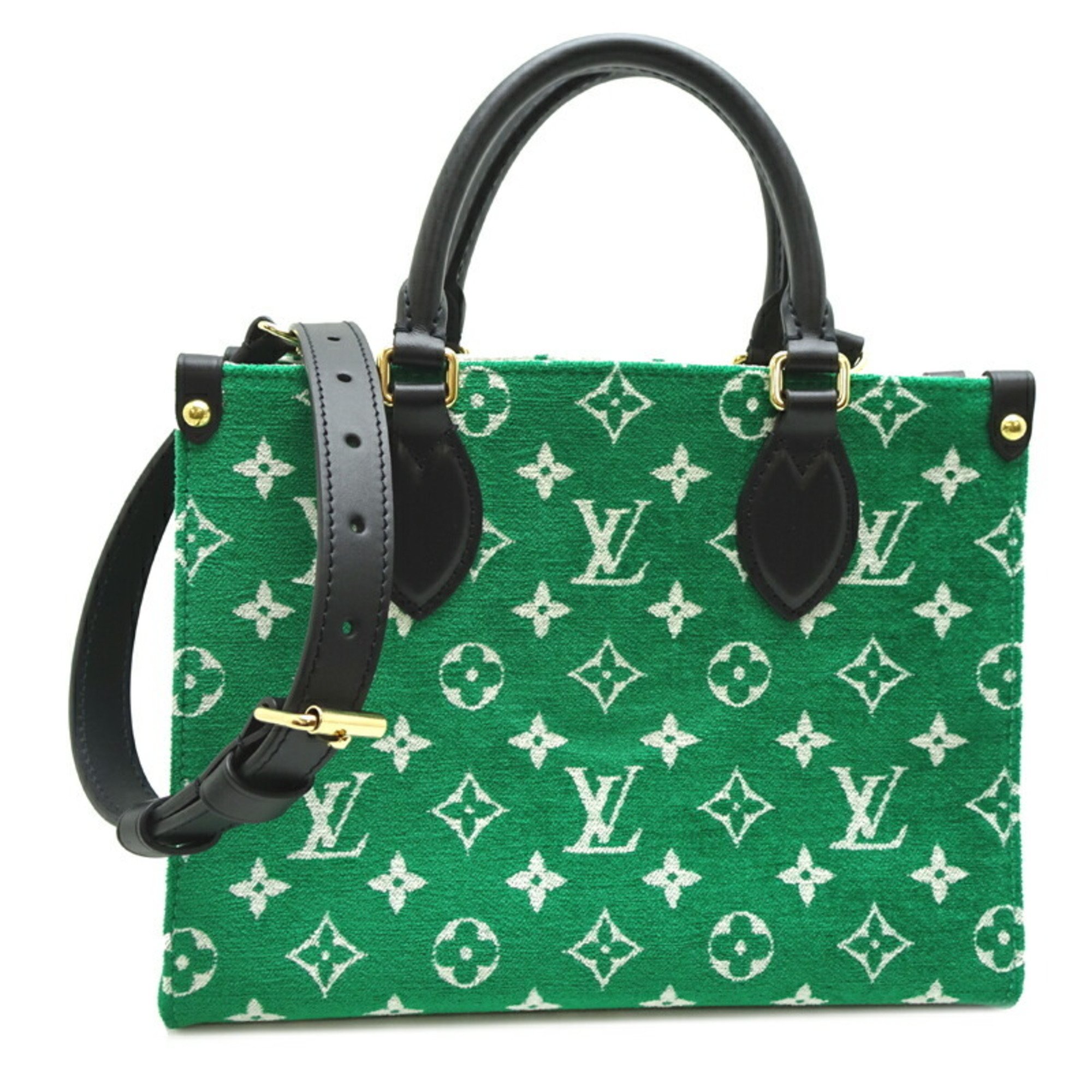 Louis Vuitton LV Match On The Go PM 2022 Capsule Collection Women's Handbag M46216 Velvet Green