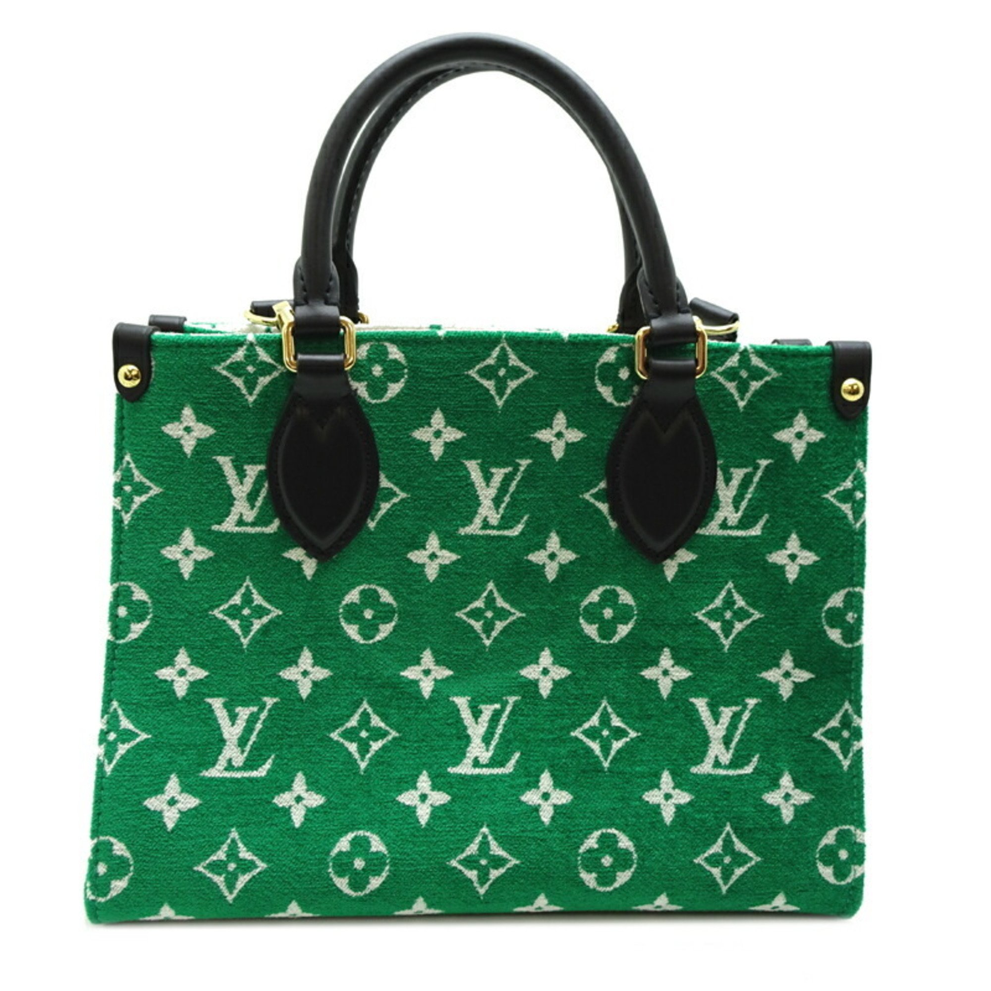 Louis Vuitton LV Match On The Go PM 2022 Capsule Collection Women's Handbag M46216 Velvet Green