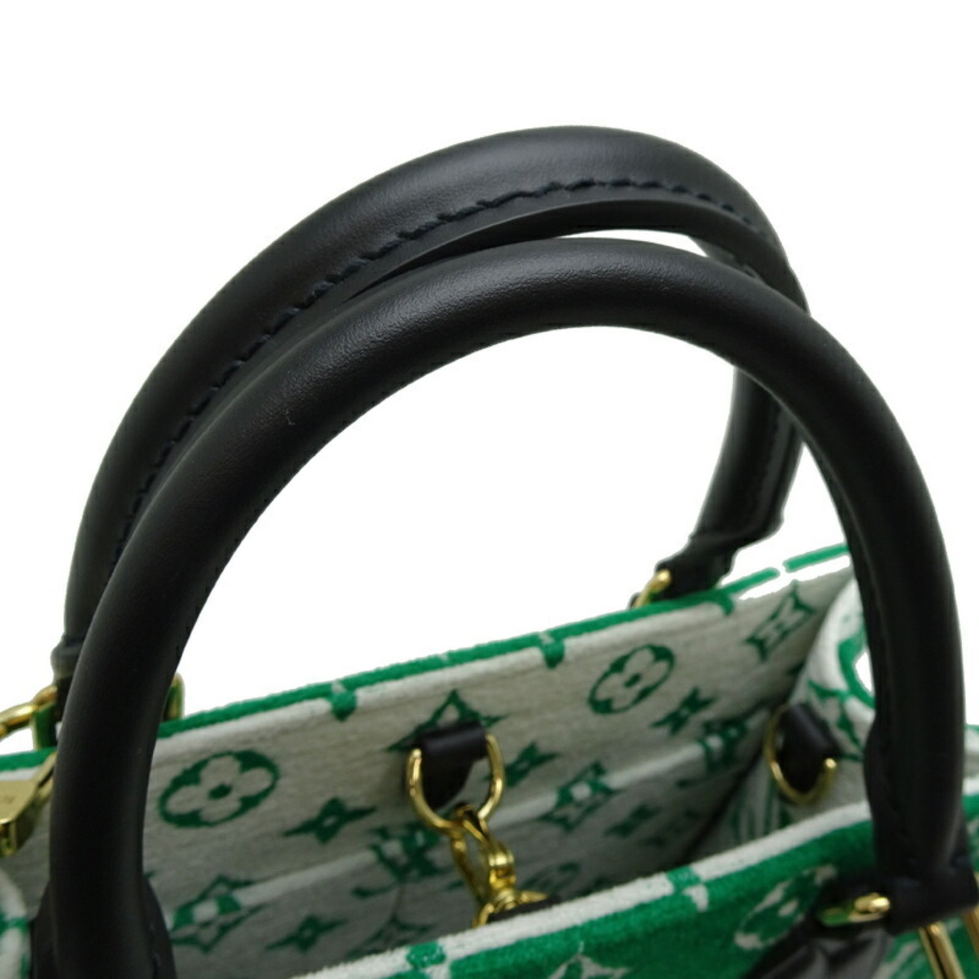 Louis Vuitton LV Match On The Go PM 2022 Capsule Collection Women's Handbag M46216 Velvet Green