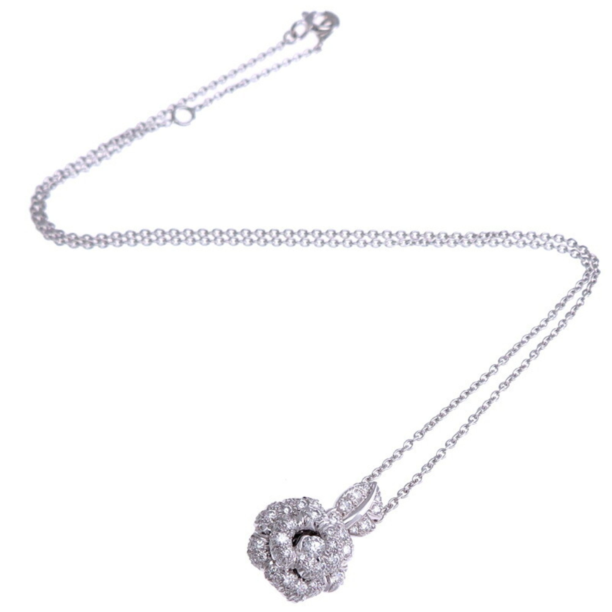 Christian Dior Rose Bagatelle Diamond Women's Necklace 750 White Gold