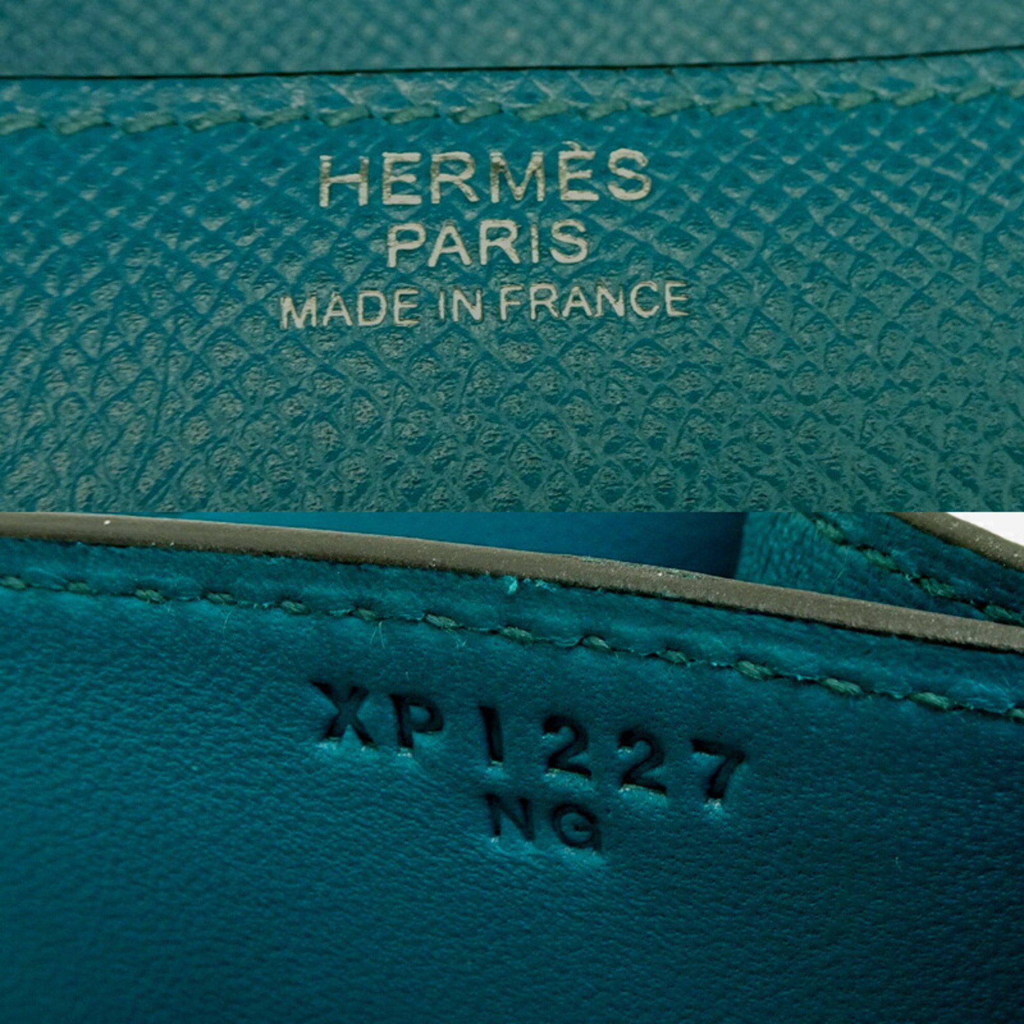 Hermes Constance 3 24 X engraved 2016 Women's shoulder bag Epsom blue