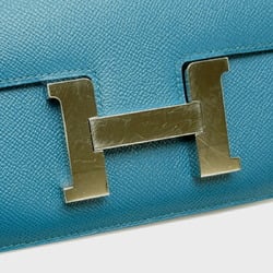 Hermes Constance 3 24 X engraved 2016 Women's shoulder bag Epsom blue