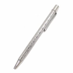 Cartier Ballpoint Pen Platinum Finish C Deux Silver Color Metal ST150185 Retractable Women's Men's