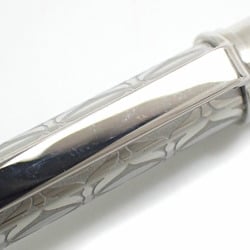 Cartier Ballpoint Pen Platinum Finish C Deux Silver Color Metal ST150185 Retractable Women's Men's